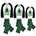 thumbnail image 2 of LuLiaMenton Christmas Pajamas, Xmas Tree Print, Green Plaid Matching PJs, Plus Sizes, 2-3T-Kid, 2 of 6