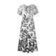thumbnail image 3 of Vestido de Manga Corta para Mujeres Vestido de Verano de Cuello Redondo Impreso, Poliéster de Tamaño Verdadero Diario Y Vestido de Fiesta, 3 of 5