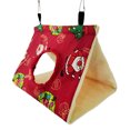 thumbnail image 2 of Casa de Nido de Pájaro triangular colgante hamaca ligera para hámster Wdftyju loro cama para dormir cabaña de felpa cálida accesorios para dormir para mascotas, 2 of 8