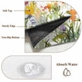 thumbnail image 6 of Pastoral Wild Flowers 2x3 Area Rugs for Living Room, Farmhouse Leaves Plants Non Slip Floor Mat Washable Low-Profile Indoor Carpet for Bedroom, Dining Room, Bathroom, 6 of 9