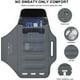 thumbnail image 3 of Funda para teléfono para correr con brazalete para iPhone 11, 12, Pro, Max, XR, XS, 8, 7, 6, Plus,con correa ajustable y bolsillo con cremallera, color negro, 3 of 5