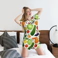 thumbnail image 5 of Haiem Vegetables2 Pattern Pajama Set for Women 2 Piece Lounge Set Short Sleeve Tops and Shorts Soft Sleepwear-4X-Large, 5 of 7