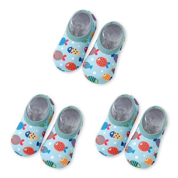 Eigraketly 1 par de zapatillas de agua para niños pequeños, zapatos de natación, botas de interior para exteriores, tipo L 4 Type1 NO1 Eigraketly CBP227652