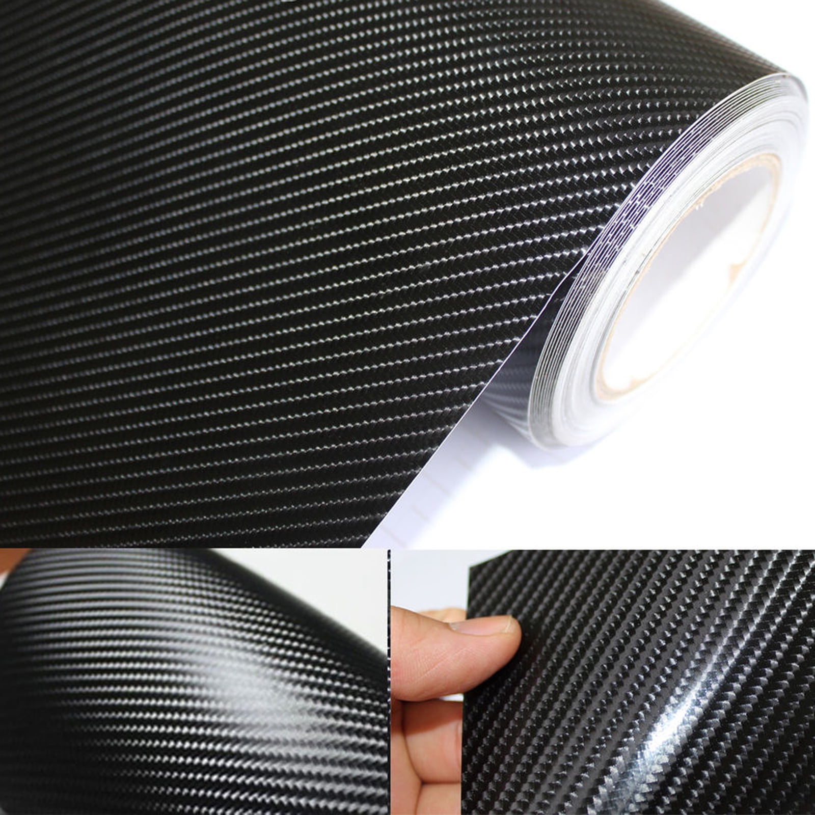 Premium Gloss Black Vinyl Wrap Roll Bubble Free Air Release - 480x60  (40ft x 5ft)