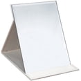 thumbnail image 1 of Miroir de Maquillage Pliable en Cuir PU avec Support Réglable pour un Usage Personnel, Voyage, 1 of 6