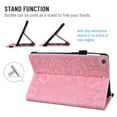 thumbnail image 4 of iPad 10.2 Case 2020/2019, iPad 8th/7th Gen Case, Dteck Embossed PU Leather Folio Flip Wallet Case Kickstand Auto Wake Sleep Cover with Pencil Holder for iPad 10.2 inch 2020/2019, Pink, 4 of 5