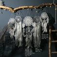 thumbnail image 2 of Wall Hanging Dream Catcher with LED Lights,Handmade Woven Cotton 5PCS Wall Art Decor Ornament Bohemian Home Decoration Gift for Friends Family, 2 of 5