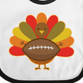 thumbnail image 4 of Inktastic Thanksgiving Day Turkey Football Fan Boys or Girls Baby Bib, 4 of 4