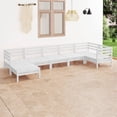 thumbnail image 5 of vidaXL 7 Piece Patio Lounge Set Solid Pinewood Black, 5 of 40