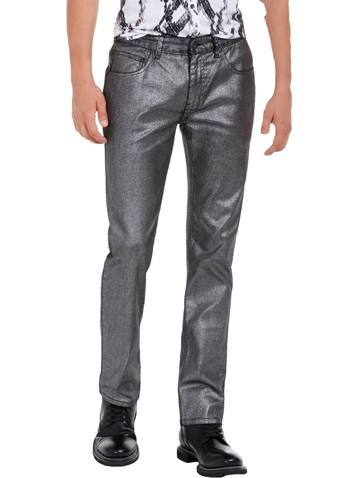 INC Mens Foil Shine Slim Fit Metallic 
