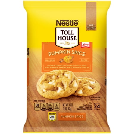 NESTLE TOLL HOUSE Pumpkin Spice Cookie Dough 16 oz. Pack
