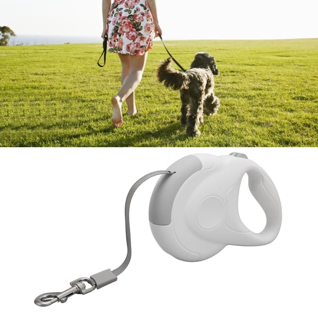 Durable Retractable Dog Leash with Comfortable Non Slip Grip, Easy To Operate, No Tangling, Safety Design,/118.1in Rope Length, 60kg /132.3lb Tensile Force