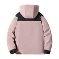 thumbnail image 5 of Mens Jacket Windbreaker Shell Jackets Hooded Zip Up Lightweight Coat for Outdoor Hiking with Pockets (L, Pink), 5 of 8