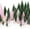 Green+beige+pink, variant on 30Pcs Mini Christmas Trees - Artificial Bottle Brush Trees with Wooden Base for Home Table Craft Decorations