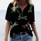 thumbnail image 2 of Camiseta estampada de moda para mujer Blusa de manga corta con cuello en V Tops casuales Pompotops  hkajfhjk471750, 2 of 5