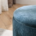thumbnail image 4 of Round Chenille Ottoman Set for Storage | Fashionable Design, Convenient for Home Use, 4 of 7