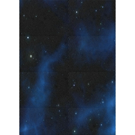 Ahgly Company Machine Washable Indoor Rectangle Transitional Blue Jay Blue Area Rugs, 5' x 7'