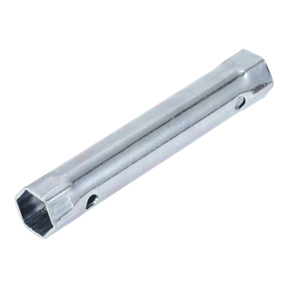 Unique Bargains 1 Pcs Spark Plug Socket Wrench Durable Spanner Socket Remover 125x22mm Silver Tone High Carbon Steel Hexagon 16mm,17mm for Car Motorcycle Lawn Mower