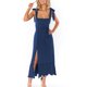 thumbnail image 2 of Vestido De Tirantes Con Lazo En Los Hombros,Vestido Sin Mangas De Mujer Vestido De Verano Sin Mangas De Encaje Vestido De Dobladillo Con Volantes Funcionalidad Versátil, 2 of 4