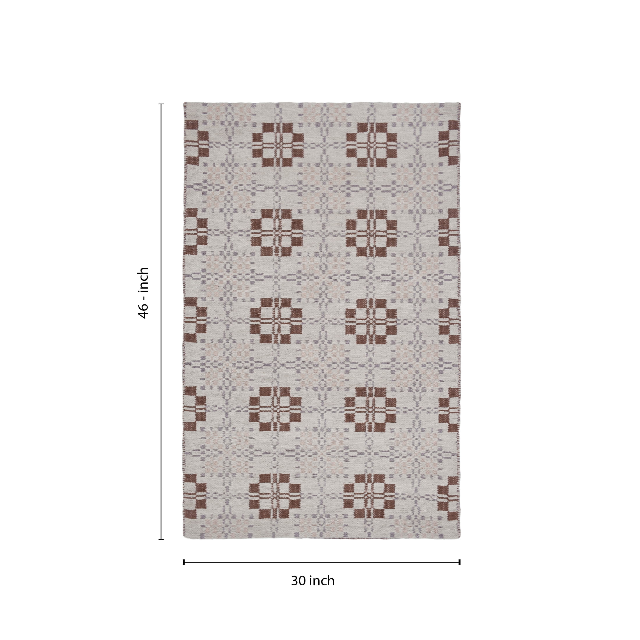 Better Homes & Gardens 30" x 46" Rhys Welsh Check Accent Rug, Beige