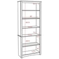 thumbnail image 4 of Prepac Home Office 6-Shelf White Engineered Wood Standard Bookcase, 4 of 11