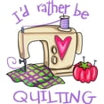 thumbnail image 2 of CafePress - I'd Rather Be Quilting Long Sleeve Infant T Shirt - Long Sleeve Infant T-Shirt, 2 of 2