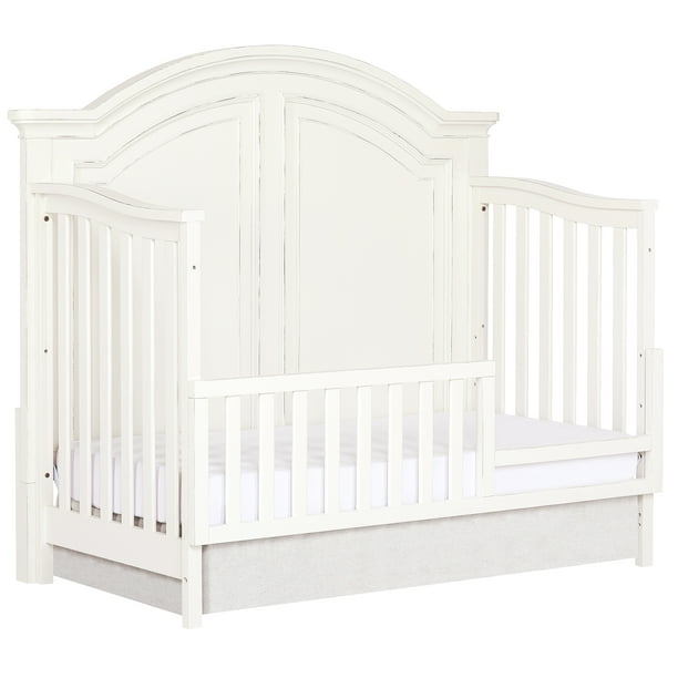 Evolur Convertible Crib Toddler Guard Rail in Aged White