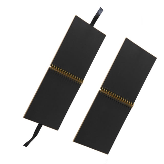 STRANDCHIC Black Photo Album Scrapbook with Refillable Pages for Anniversary and Special Occasions