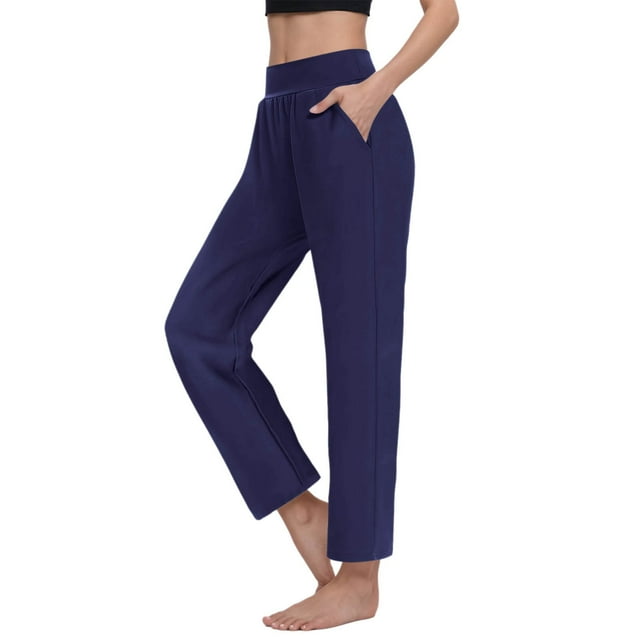Pantalon Droit Décontracté pour Femmes Confortable pour Usage Quotidien Printemps Été Automne Style Polyvalent