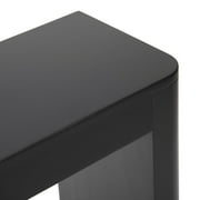 Plank+Beam 56 Solid Wood Console Table, Conture Rounded Edge Sofa Table, Narrow Entryway Table, Console Tables for Entryway, Black