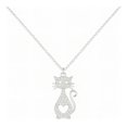 thumbnail image 1 of Collar De Gatito Con Corazón, Para Mujer De Plata 925, 1 of 4