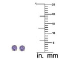thumbnail image 3 of Precious Stars 14K Yellow Gold Cubic Zirconia 3-mm Birthstone Screwback Earring Studs-June, 3 of 5