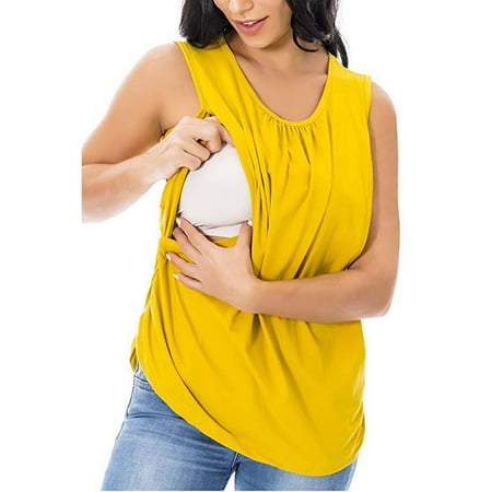 

Ovzne Maternity Clothing For Women Maternity Clothing Xxl Women S Maternity Nursing Tank Top Sleeveless Comfy Breastfeeding Clothes Maternity Clothing Xxl