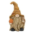 thumbnail image 2 of Melrose Set of 2 Gnome with Sunflower Fall Harvest Tabletop Figurines 7.75", 2 of 3