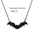 thumbnail image 5 of Collar de murciélago Collar de Halloween Zirconia cúbica Murciélago vampiro invertido Collar de animales divertido festivo, 5 of 5