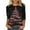 Wine, variant on qucoqpe Christmas Shirts for Women 2025 Christmas Tree Printed 3/4 Sleeve Plus Size T-shirt Round Neck Causal Loose Blouse Tops