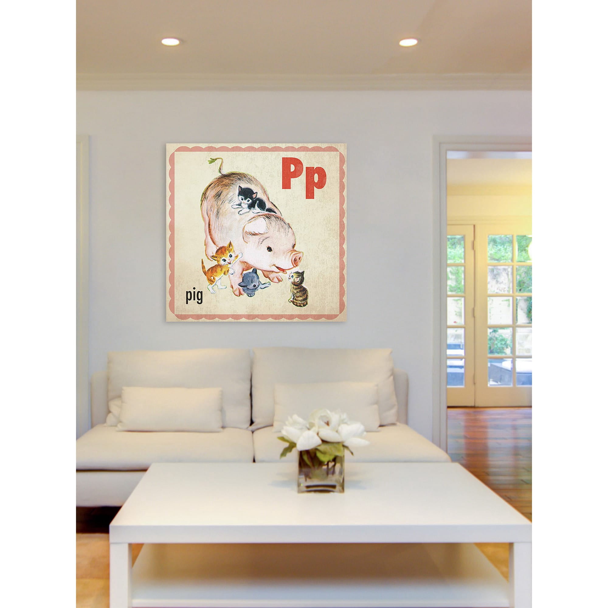 Marmont Hill "Pig" by Curtis Painting Print on Canvas