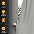 thumbnail image 2 of Tchckioa Minimalist Blackout Curtains for Living Room,42x84 Inch Privacy Protection Window Drapes,Grommet Top,2 Panels, 2 of 6