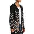thumbnail image 4 of No Boundaries Juniors' Print Cardigan, 4 of 6