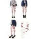 thumbnail image 2 of 1 par de medias blancas manchadas de sangre para mujer para fiesta de disfraces de Halloween, 2 of 3
