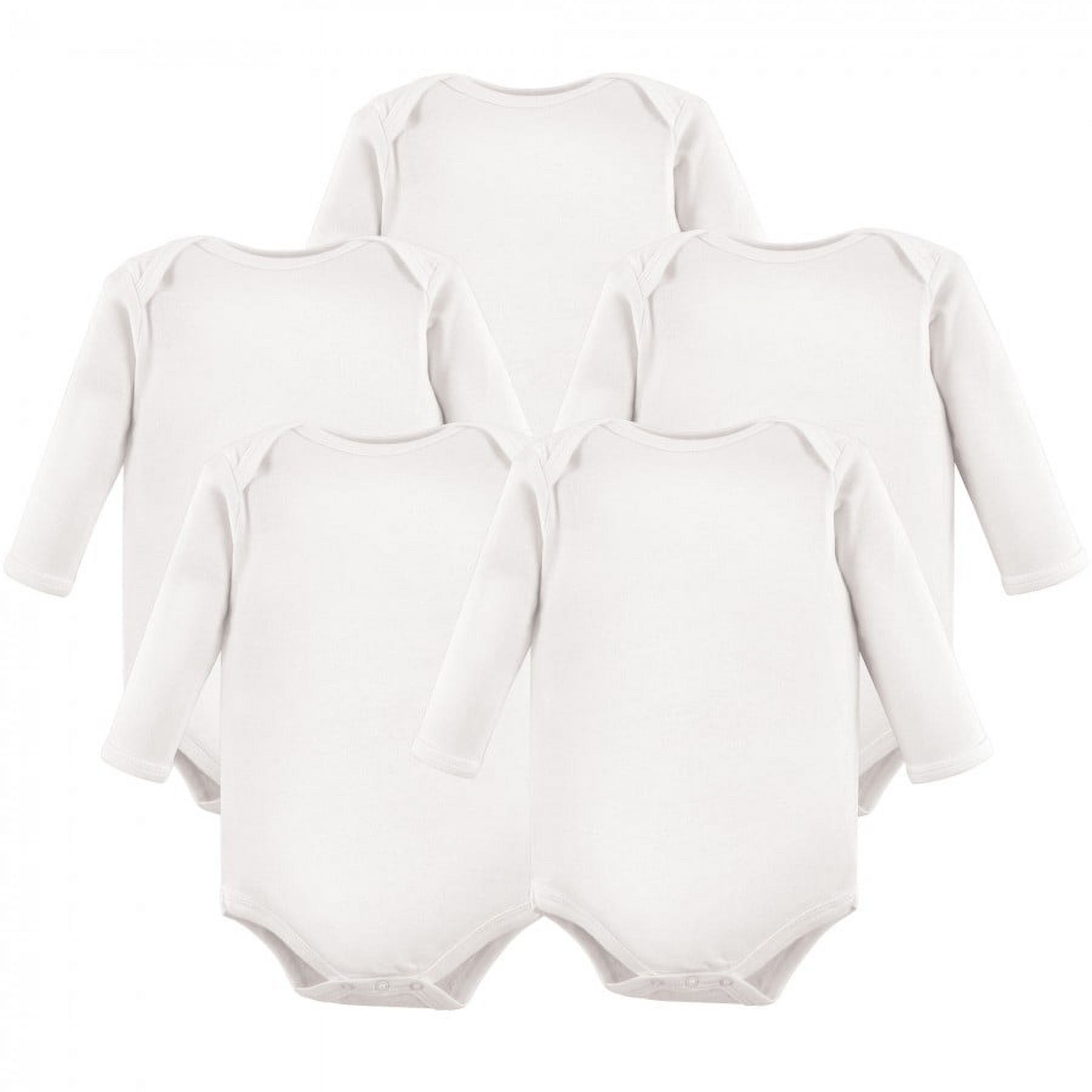 Hudson Baby Cotton Long-Sleeve Bodysuits 5-Pack