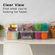 Inspired Essentials 5 Qt. Plastic Storage Bins with Lids, Stackable Storage Containers, Totes, 20Pk