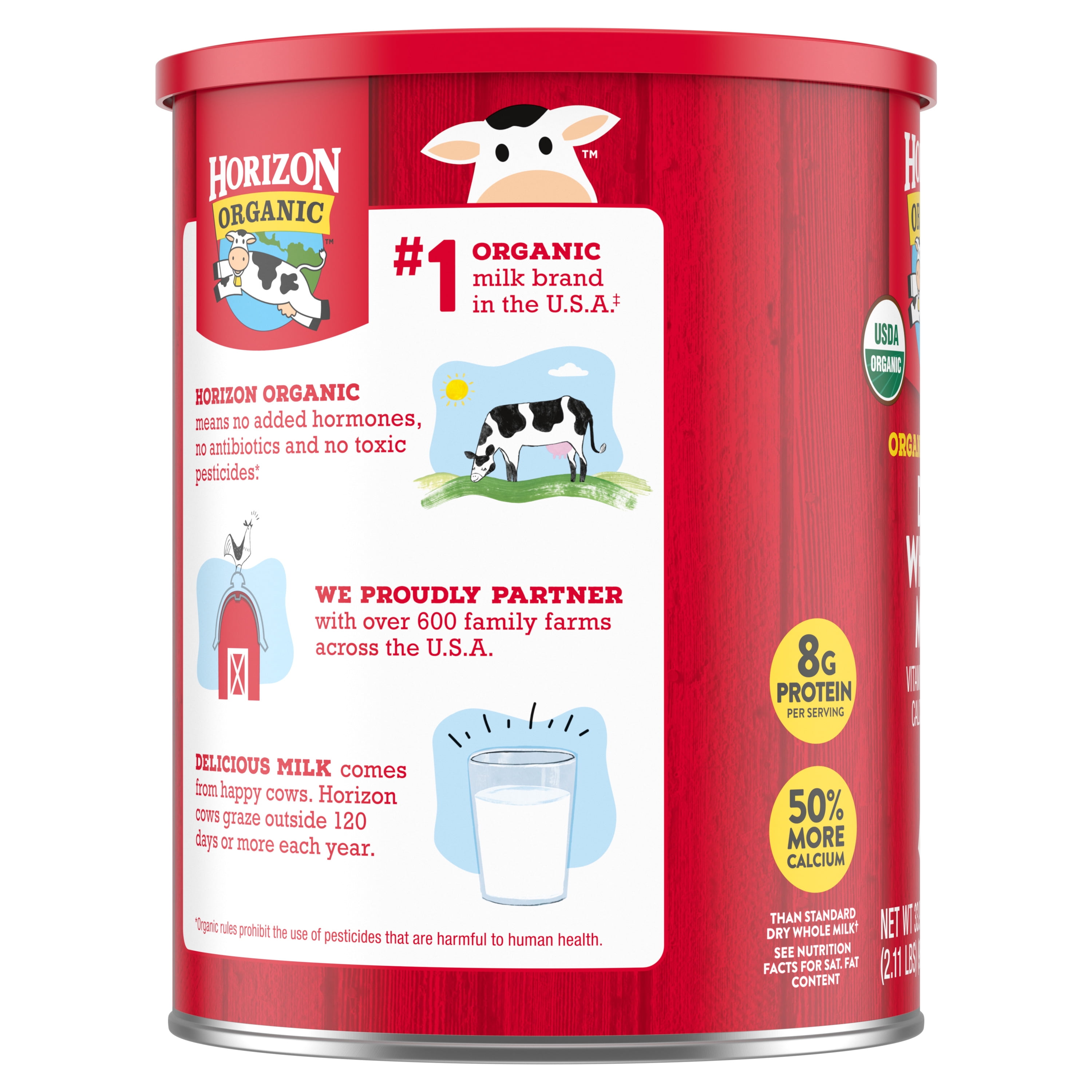 Horizon Organic Instant Dry Whole Milk, 960 Grams