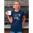 thumbnail image 2 of Athl Team Registered Text Shaped T-Shirt Women -Image by Shutterstock, Female Small, 2 of 4