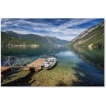 Trademark Fine Art "Lake" Canvas Art by Pierre Leclerc