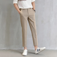 thumbnail image 1 of Pantalones de traje de nueve puntos de negocios casuales para hombre más vendidos de Shopee Ph Transfronterizo Moda Verano Delgado Slims Suaviza tu silueta, 1 of 4