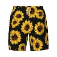 thumbnail image 5 of Rocae Sunflower 6 for Men's Swim Trunks Quick Dry With Two Side Pockets and One Lined Patch PocketXX-Large, 5 of 9