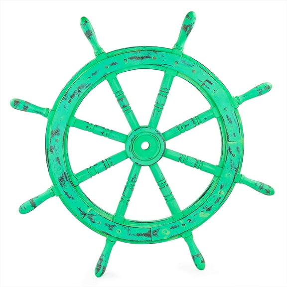 Ship Wheel - Gola Pendi - (48 Inches, Antique Green)