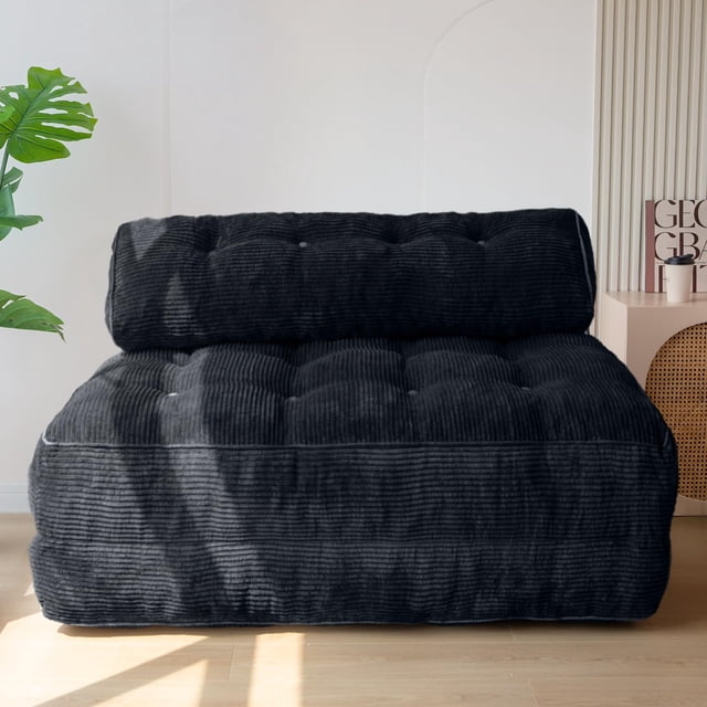 Sofá cama plegable MAXYOYO, sillón cama convertible, negro