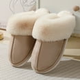 thumbnail image 6 of Women’s Warm Fuzzy Slippers Fluffy Soft Winter House Shoes Anti-Skid Plush Slippers for Indoor Outdoor Size 8, 6 of 9